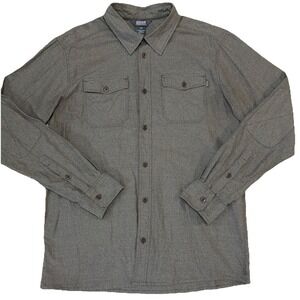 Outdoor Research Men's Gastown Long Sleeve Earth Button Up Short Pockets Large